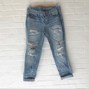 GAP sexy distressed denim boyfriend jeans